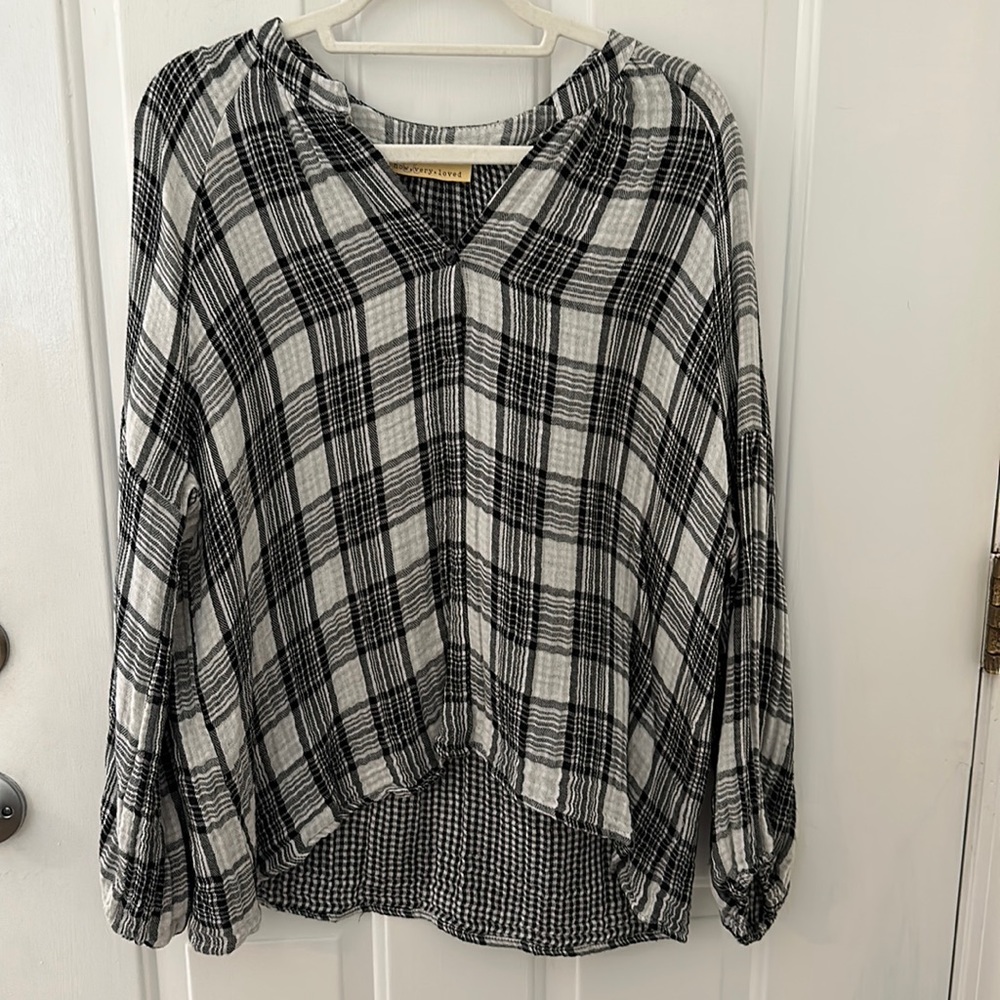 Plaid top